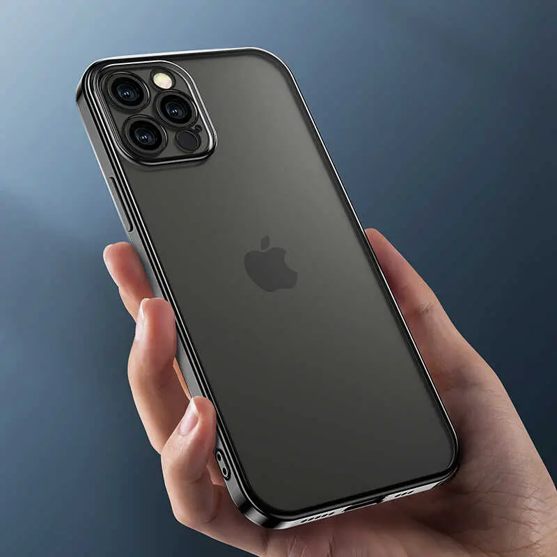 iPhone 12 Pro Max Mat Kaplamalı TPU Kılıf - Benks Matte Electroplated