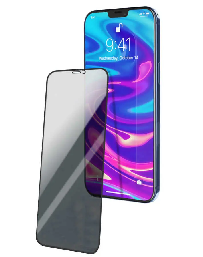 iPhone 12 Pro Max Gizlilik Filtreli Ekran Koruyucu - Wiwu iPrivacy HD