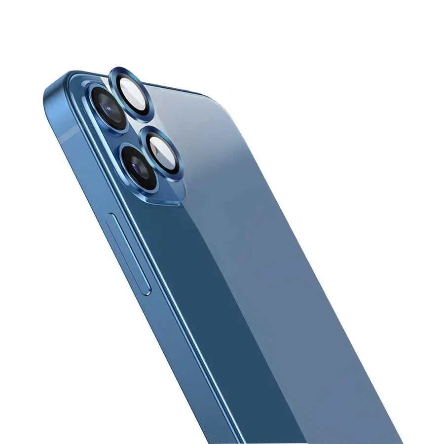 iPhone 12 Kamera Lens Koruyucu, 4 Katmanlı Alüminyum - Wiwu Lens Guard
