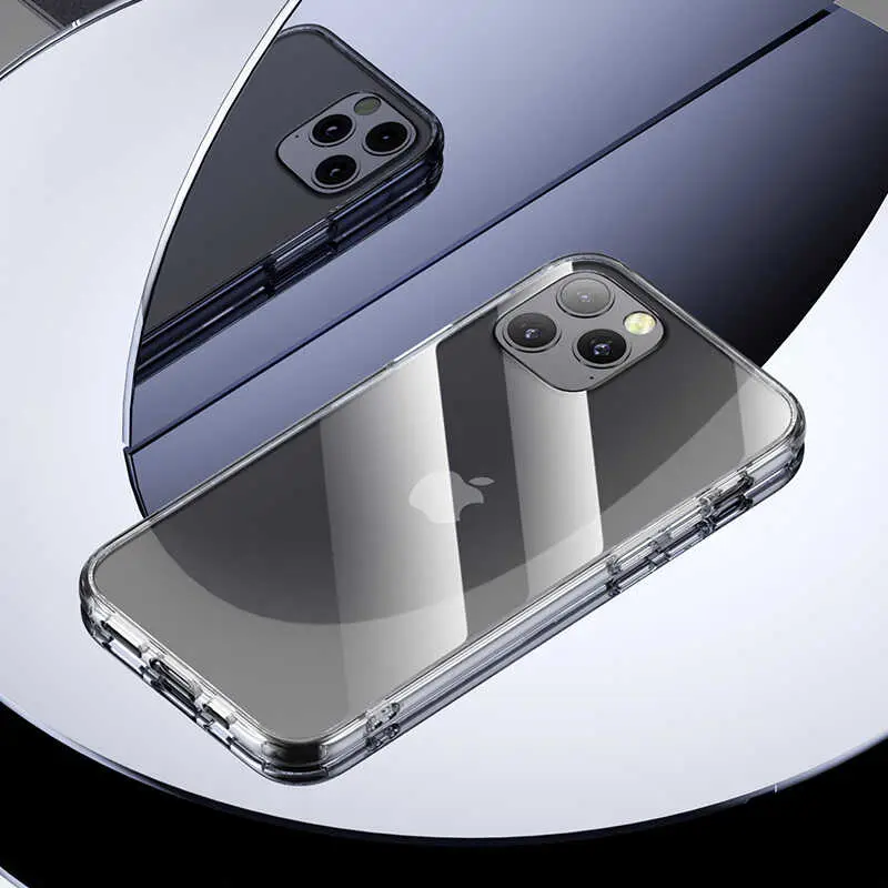 iPhone 13 Pro Şeffaf Cam Arka Yüzeyli Kılıf - Benks Magic Crystal