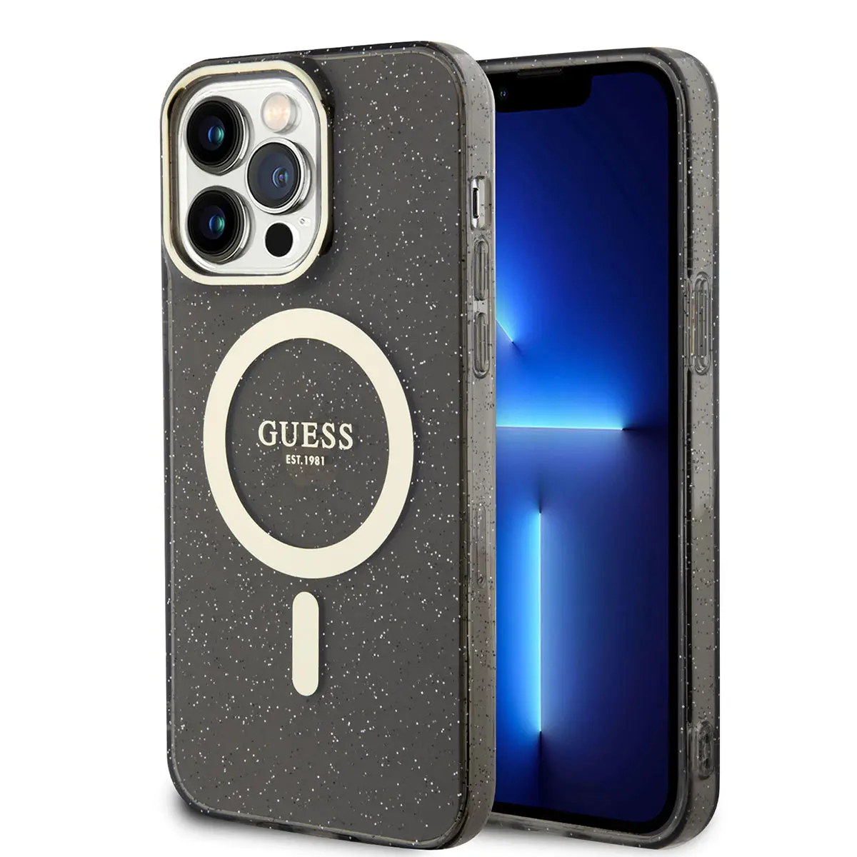 iPhone 13 Pro MagSafe Uyumlu Glitter Kılıf - Guess