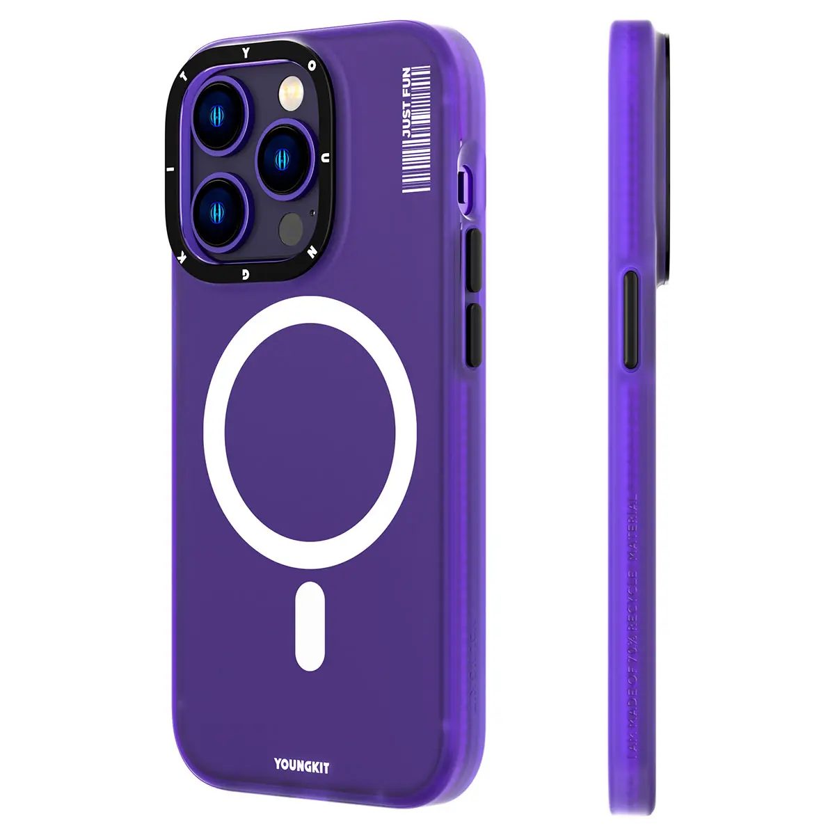 iPhone 13 Pro MagSafe Uyumlu Şeffaf Kılıf - Youngkit Colored Sand
