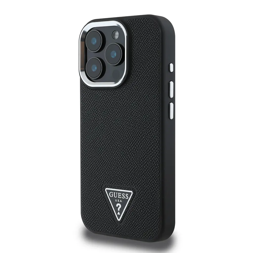 iPhone 13 Pro Max MagSafe Uyumlu Kılıf - Guess Grained Triangle