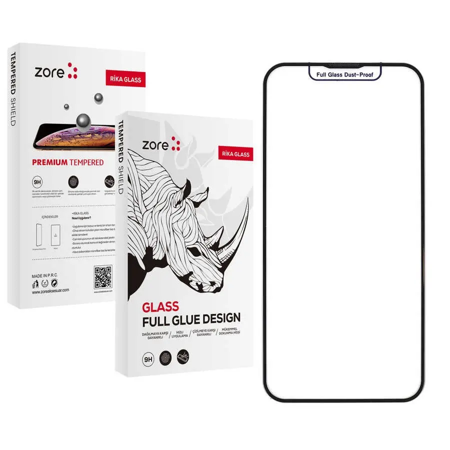 iPhone 13 Pro Max Temperli Cam Ekran Koruyucu - Zore Rika Premium