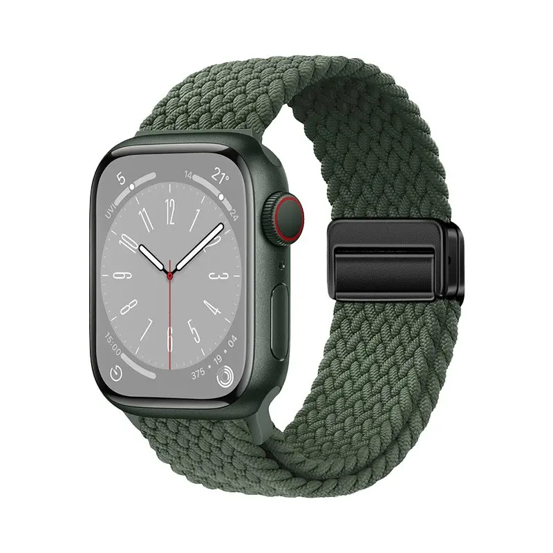 Apple Watch 42 mm Örgü Tasarımlı Hasır Kordon - Zore KRD-134