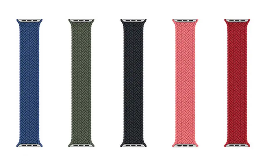 Apple Watch 38 mm Örgü Solo Loop Kordon - Wiwu Braided Medium