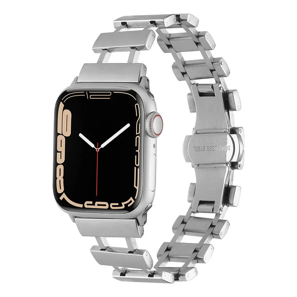 Apple Watch 40 mm Metal Saat Kordonu, Ayarlanabilir Klipsli - Zore KRD-96