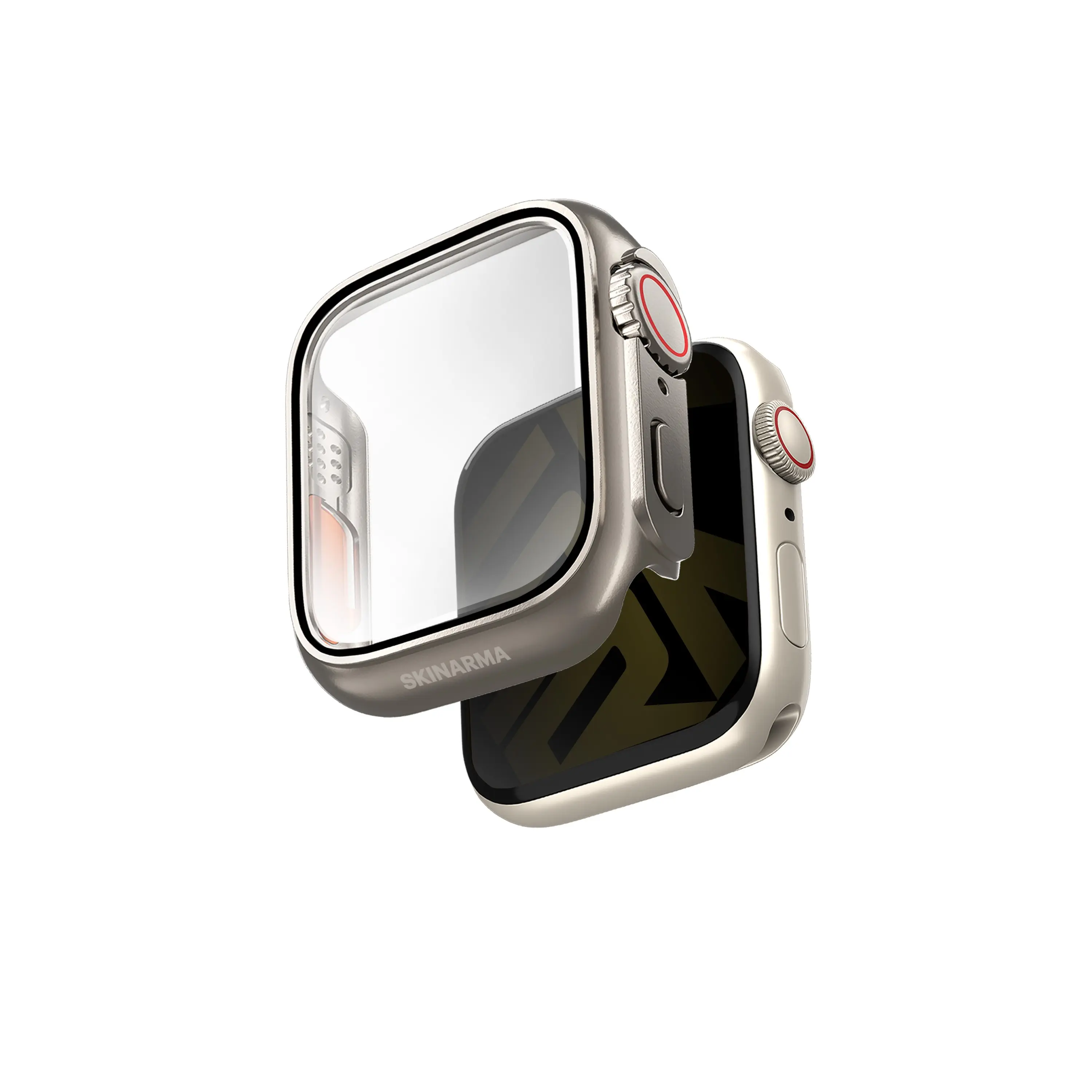 Apple Watch 40 mm Dijital Taç Korumalı Kasa ve Ekran Koruyucu - Skinarma Gado Pro