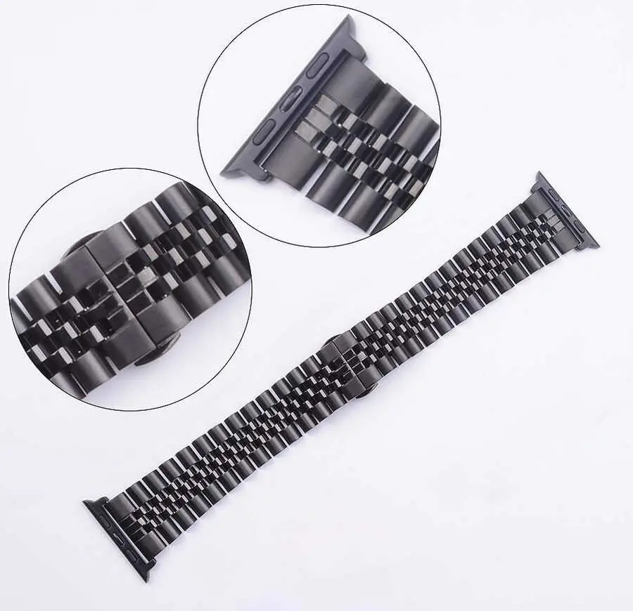 Apple Watch 42 mm Metal Kordon, Klipsli ve Ayarlanabilir - Zore KRD-36