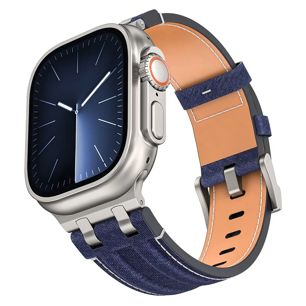 Apple Watch 44mm Kot Kumaş Kordon - Zore KRD-153