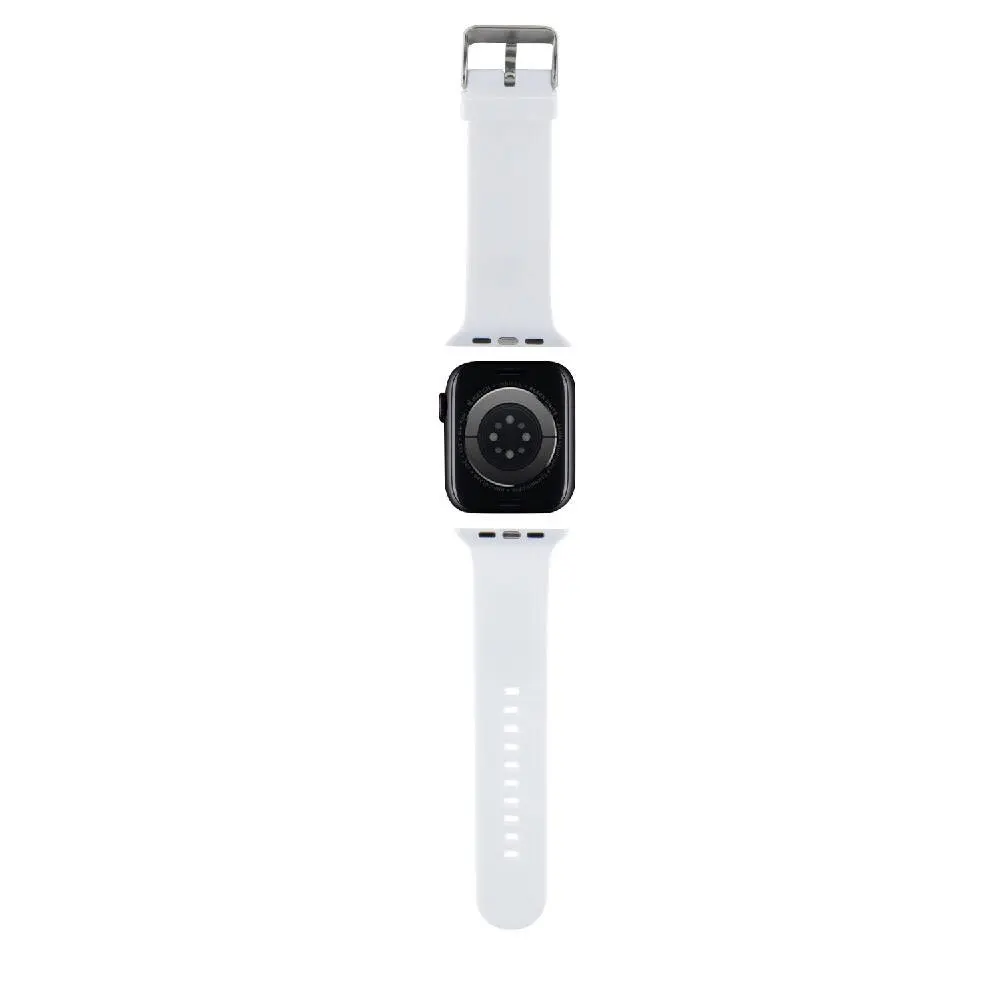 Apple Watch 44mm Uyumlu Silikon Kordon - Karl Lagerfeld İkonik Karl Head