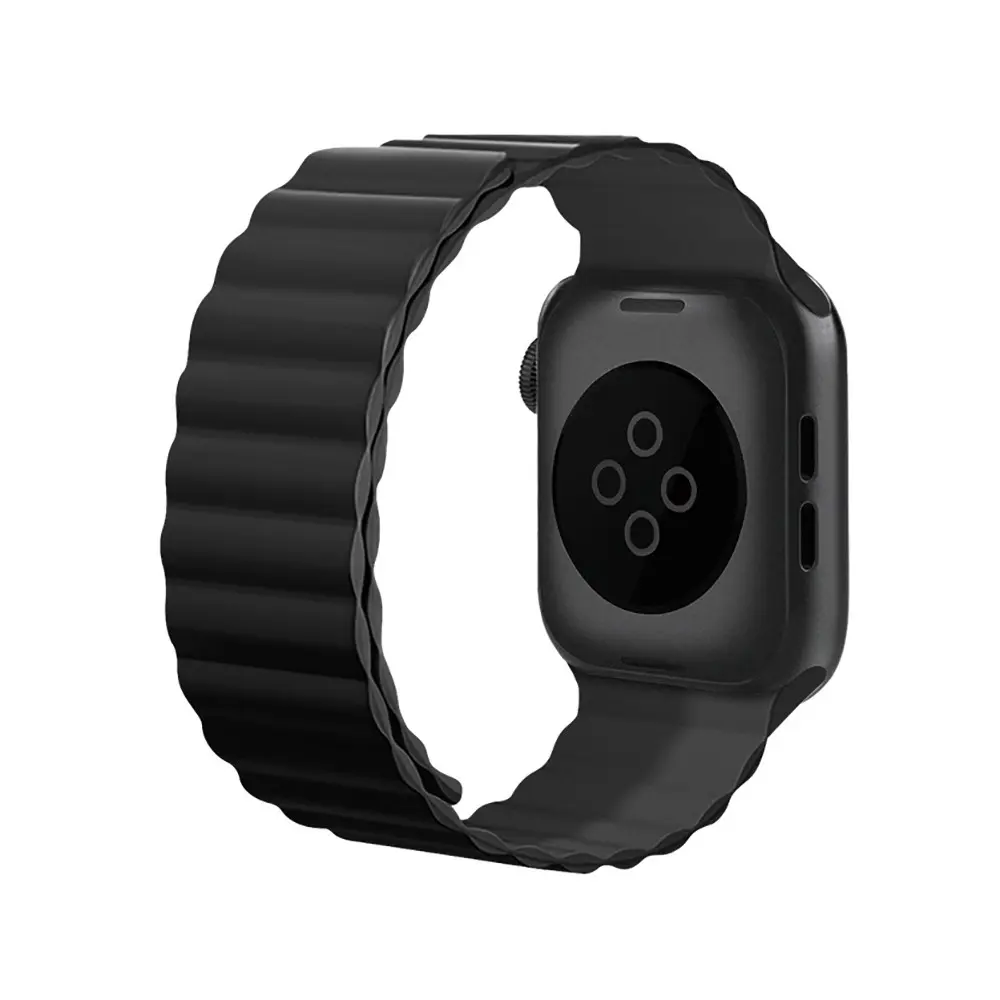 Apple Watch 44 mm Manyetik Silikon Kordon - Raptic