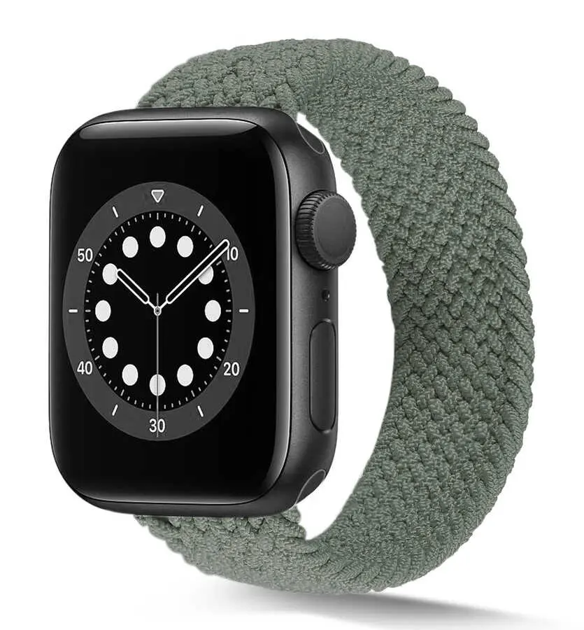 Apple Watch 44 mm Hasır Örgü Kordon - Zore KRD-38