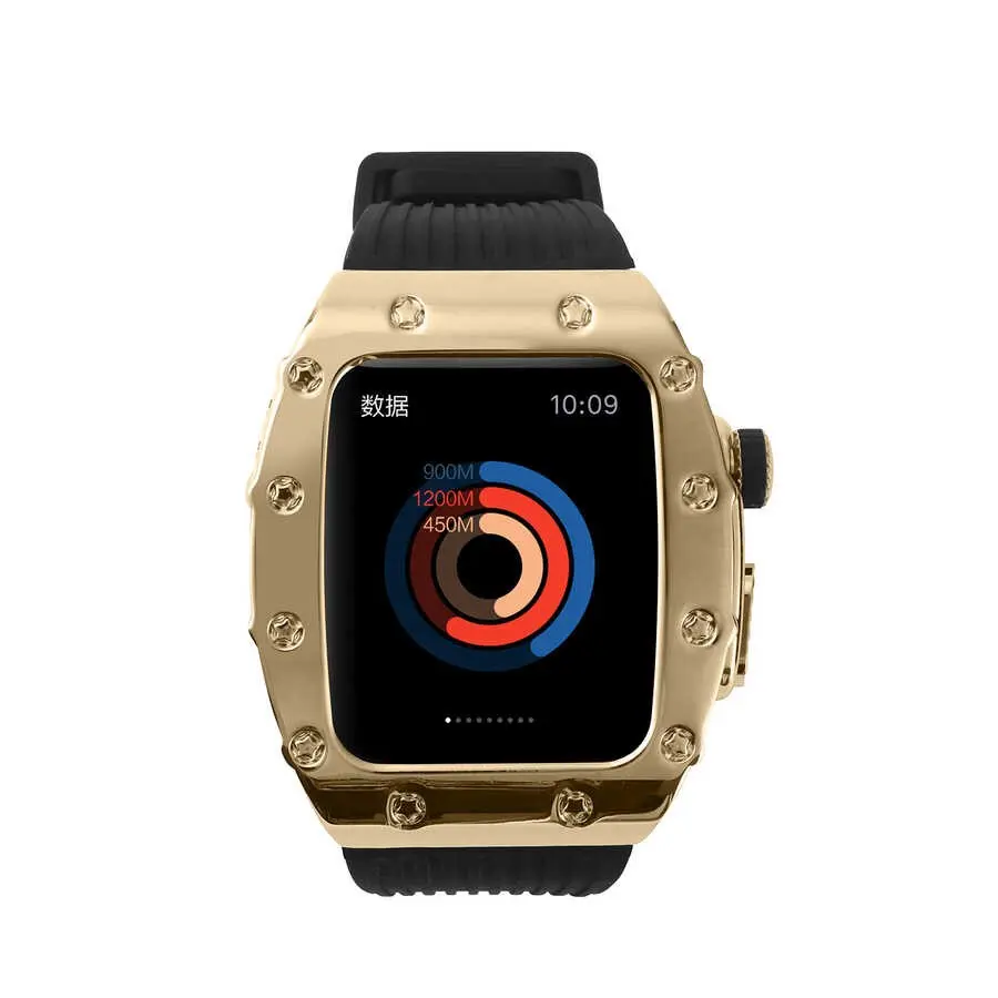 Apple Watch 44 mm Uyumlu Metal Tokalı Kordon - Zore KRD-65