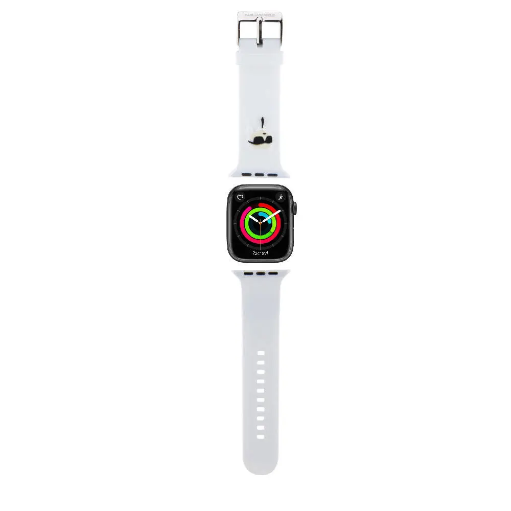 Apple Watch 41 mm Silikon Kordon - Karl Lagerfeld İkonik Karl Head