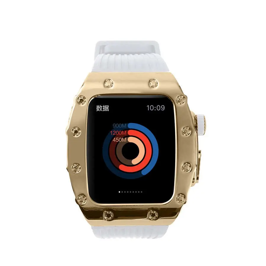 Apple Watch 45 mm Uyumlu Metal Kordon - Zore KRD-65