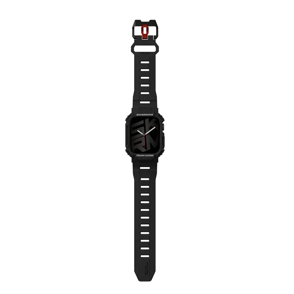 Apple Watch 45 mm Kasa Koruyucu ve Silikon Kordon - Skinarma Mecha 2'si 1 Arada