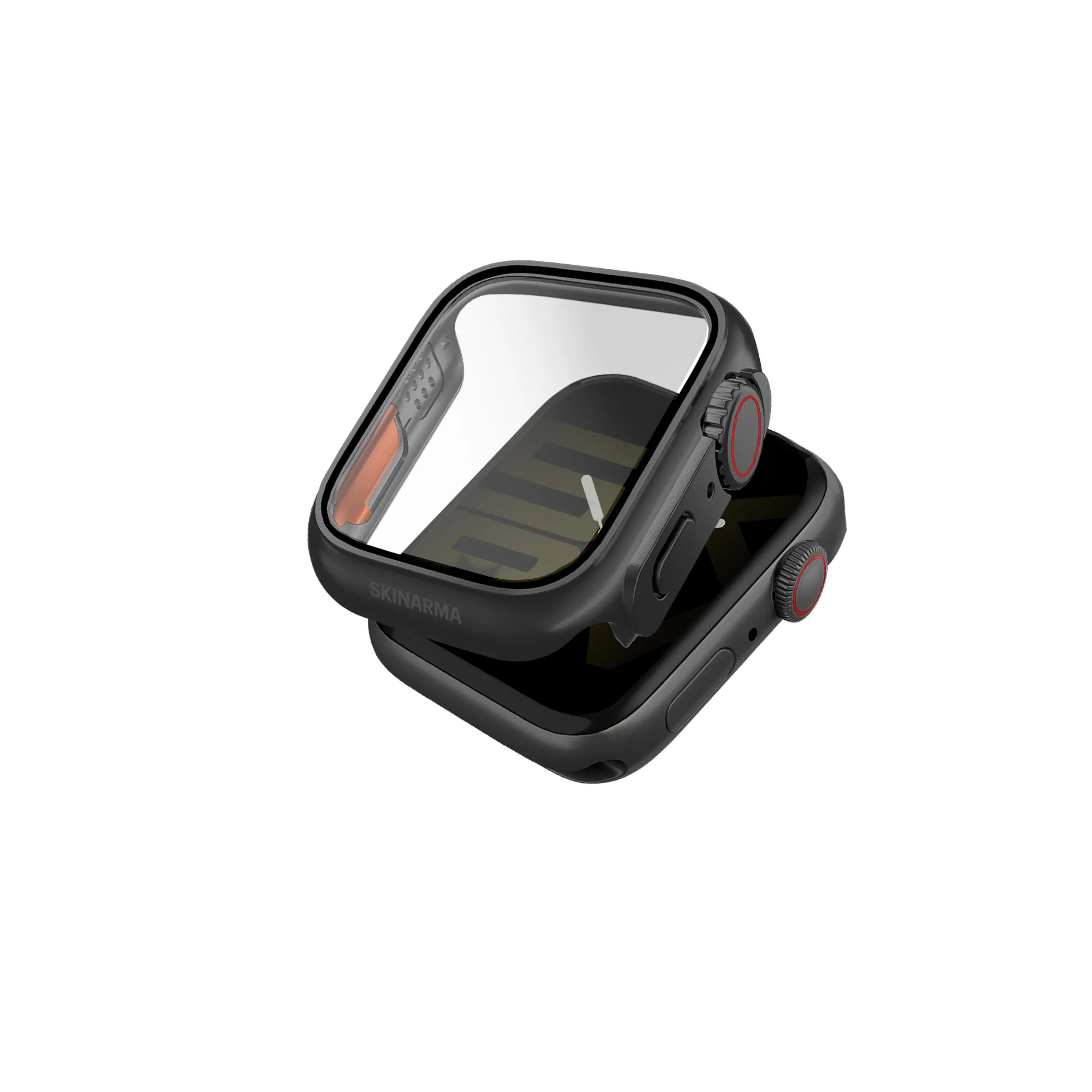 Apple Watch 45 mm Dijital Taç Korumalı Kasa ve Ekran Koruyucu - Skinarma Gado Pro