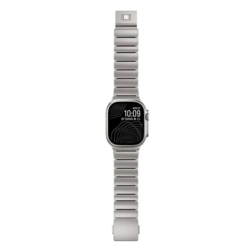 Apple Watch 45 mm Titanyum Silikon Kordon - Zore KRD-152