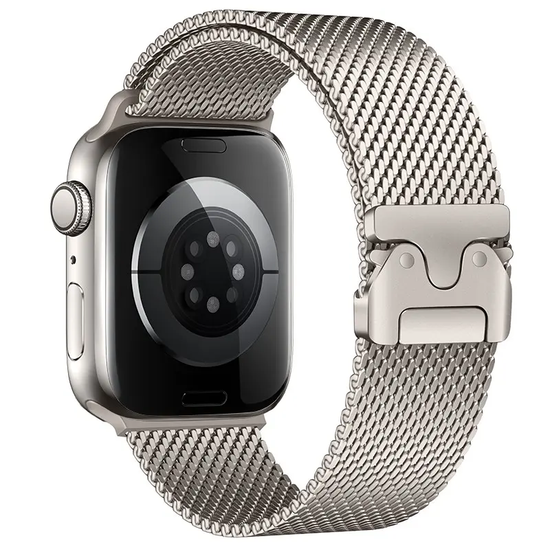 Apple Watch 45 mm Metal Hasır Kordon - Zore KRD-121