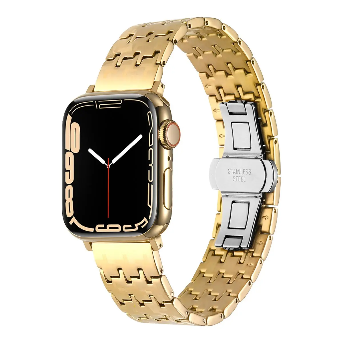 Apple Watch 45 mm Metal Saat Kordonu - Zore KRD-86