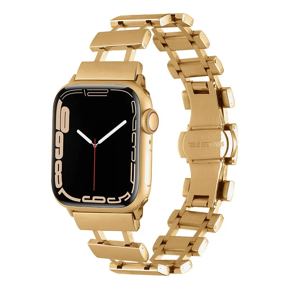 Apple Watch 45 mm Metal Kordon, Ayarlanabilir Klipsli - Zore KRD-96