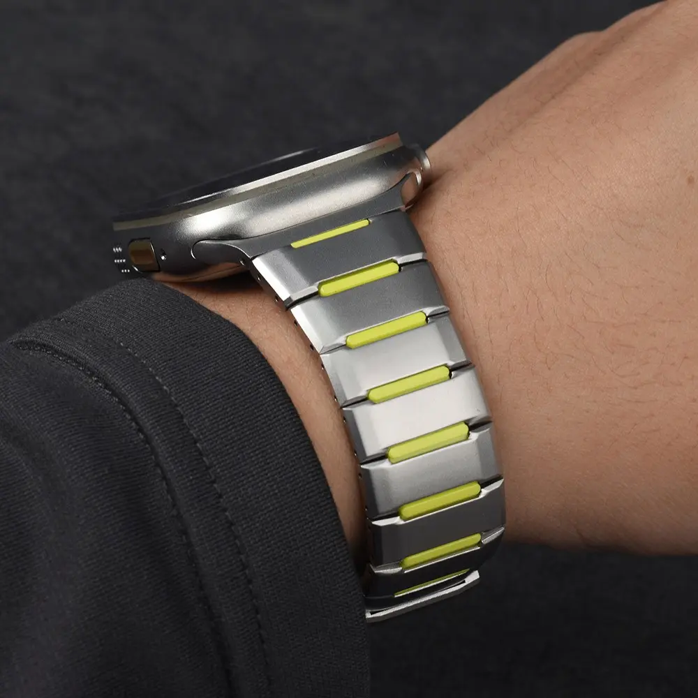 Apple Watch Ultra 49 mm Metal Silikon Kordon - Zore KRD-155