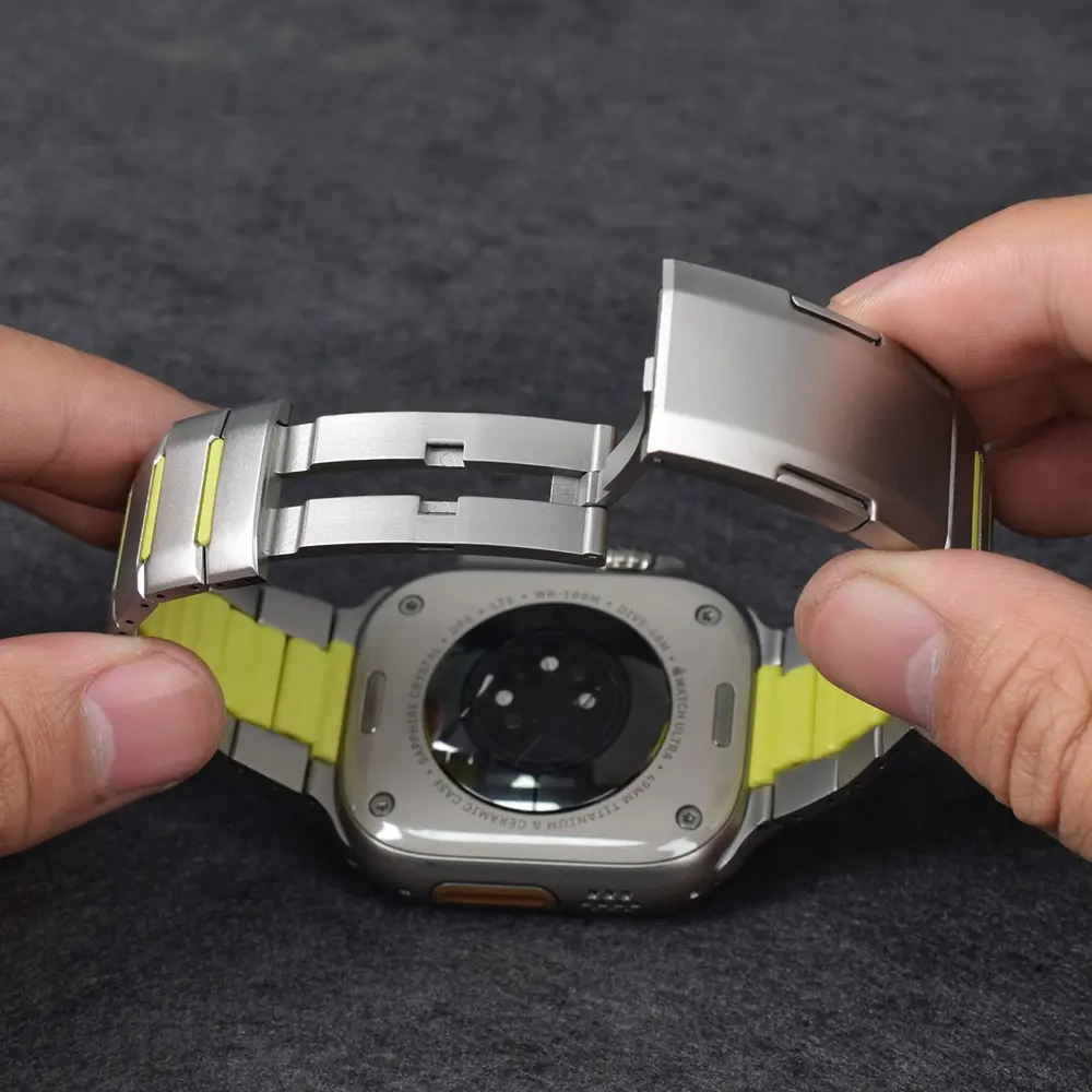Apple Watch Ultra 49 mm Metal Silikon Kordon - Zore KRD-155