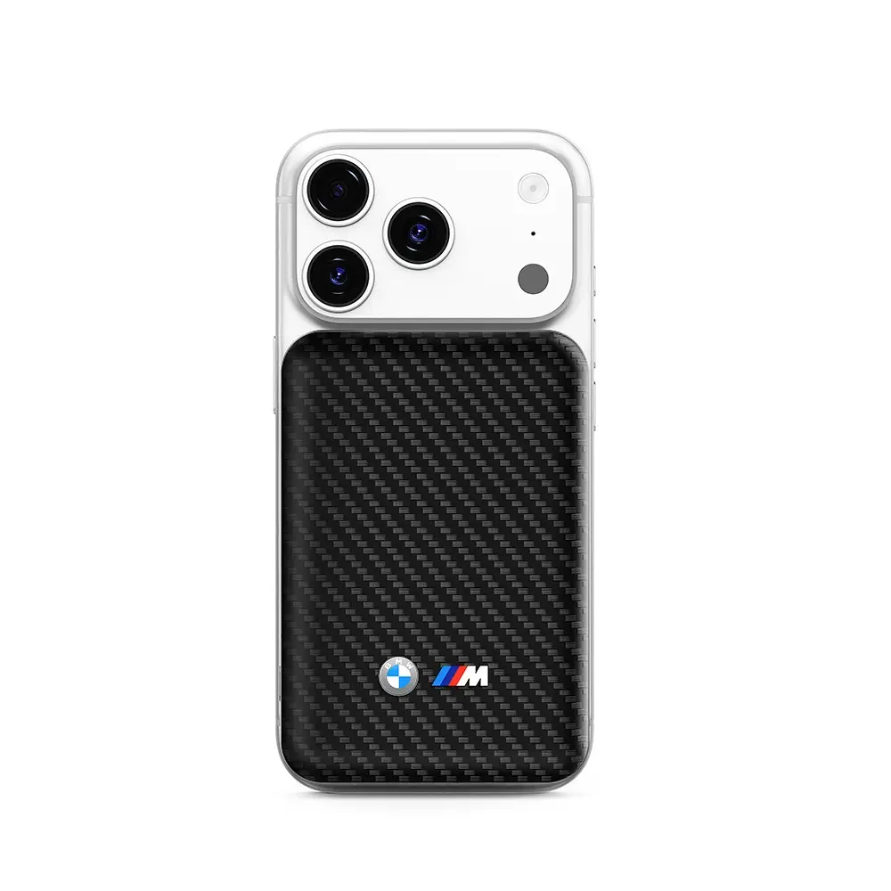 BMW Lisanslı Manyetik Powerbank 5000 mAh, 15 W Kablosuz Şarj