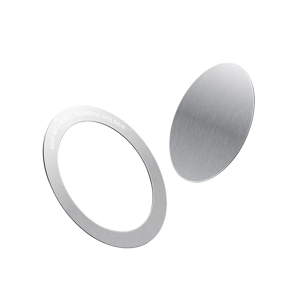Go Des GD-G027 2'si 1 Arada Metal MagSafe Halka ve Disk Seti, Gri