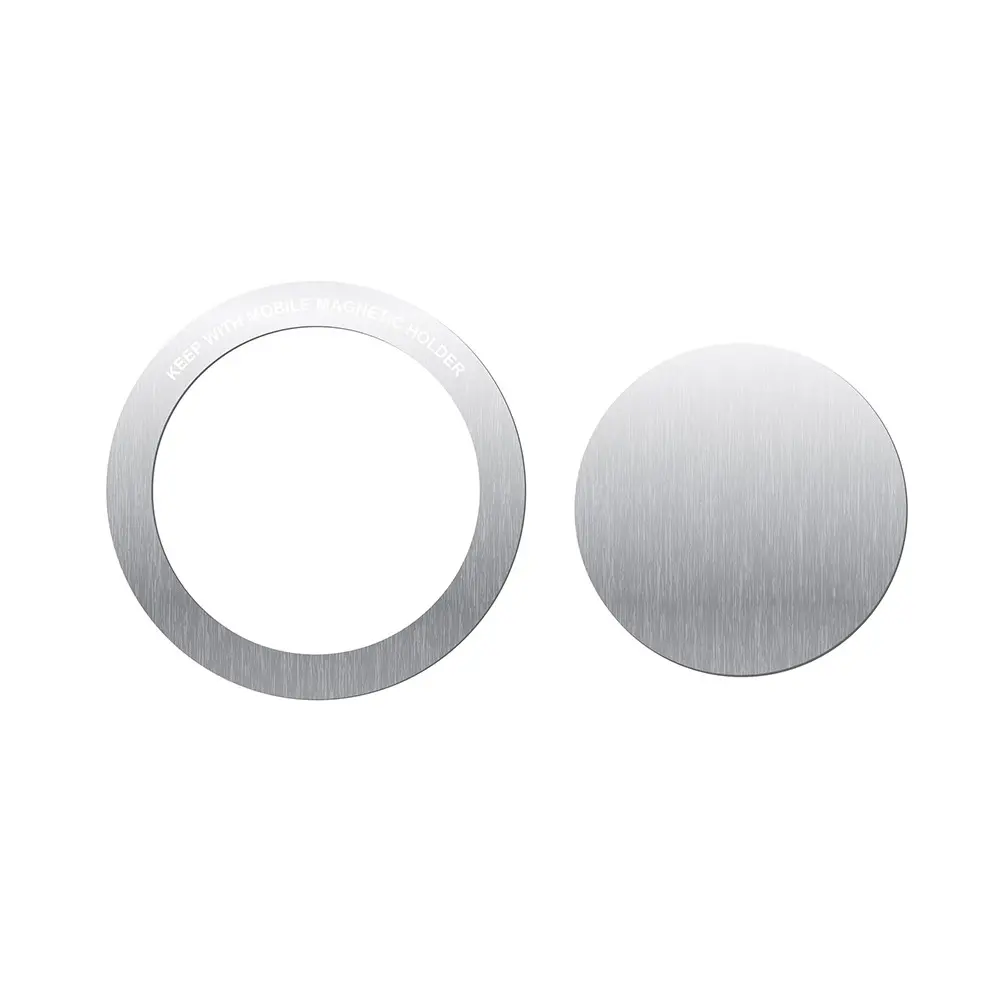 Go Des GD-G027 2'si 1 Arada Metal MagSafe Halka ve Disk Seti, Gri