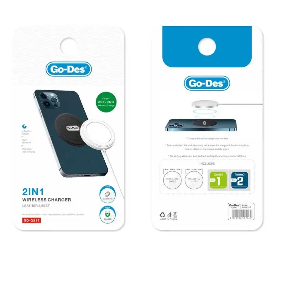 Go Des GD-G217 Manyetik Metal Plaka, 2 Adet 40-80 mm