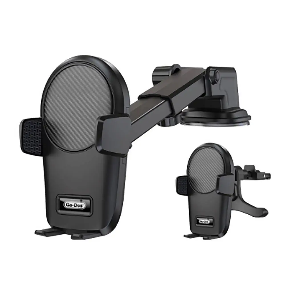 Go Des GD-HD211 2'si 1 Arada Araç Telefon Tutucu, 360 Derece Dönebilen