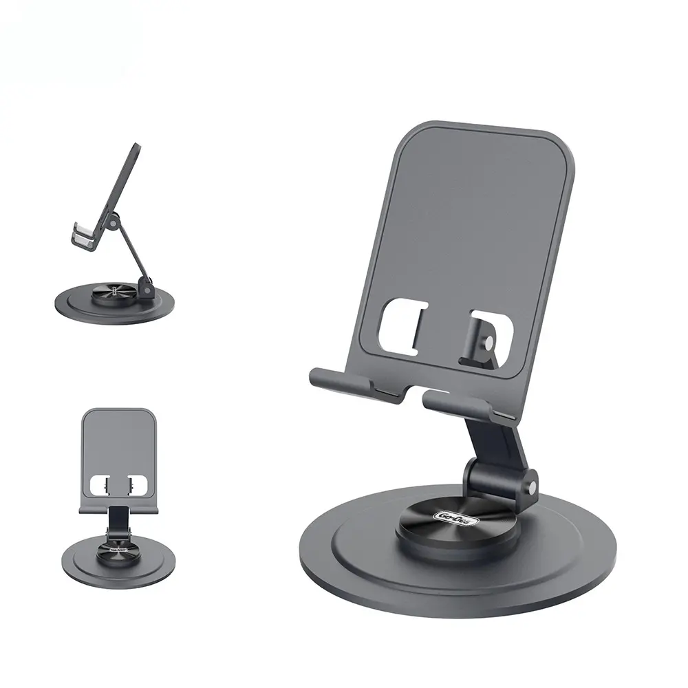 Go Des GD-HD371 Ayarlanabilir Katlanabilir 360 Derece Dönebilen Telefon ve Tablet Standı
