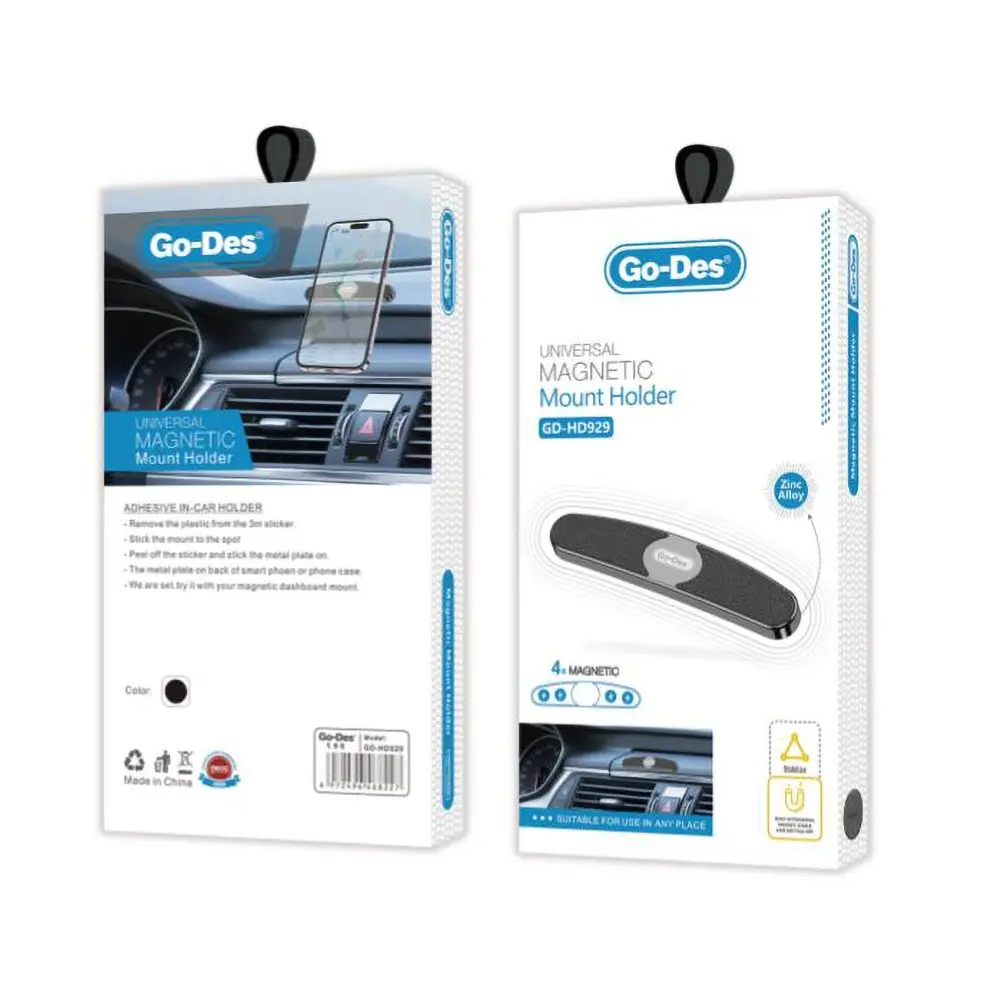 Go Des GD-HD929 Manyetik Düz Zemin Araç Telefon Tutacağı