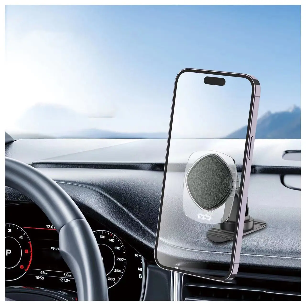 Go Des GD-HD935 360 Derece Dönebilen Manyetik Araç Telefon Tutacağı