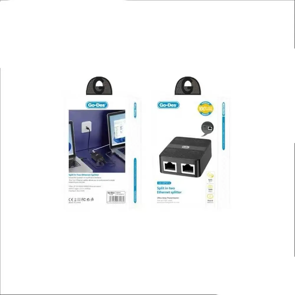 Go-Des GD-WPS012 2in1 Ethernet Çoğaltıcı, 100 Mbps