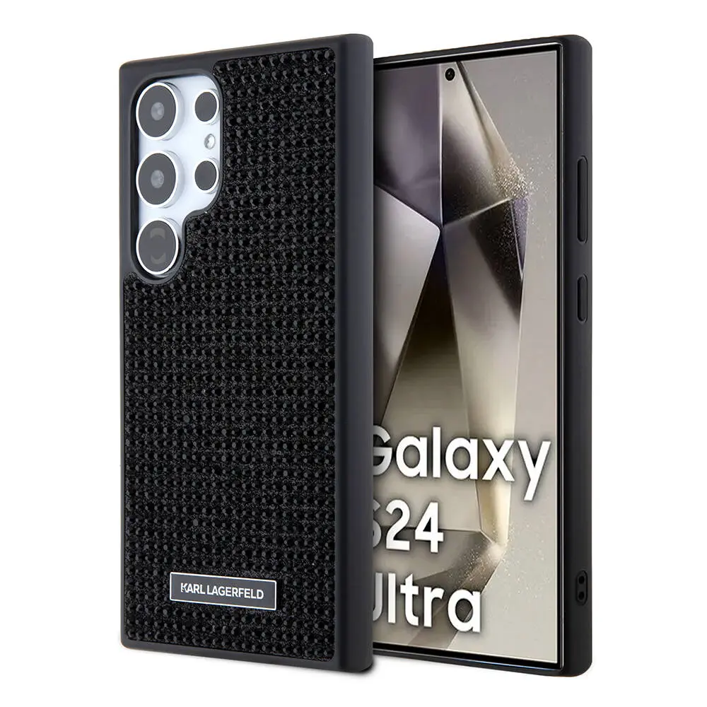 Galaxy S24 Ultra Kılıf, Taşlı Metal Logo - Karl Lagerfeld Lisanslı