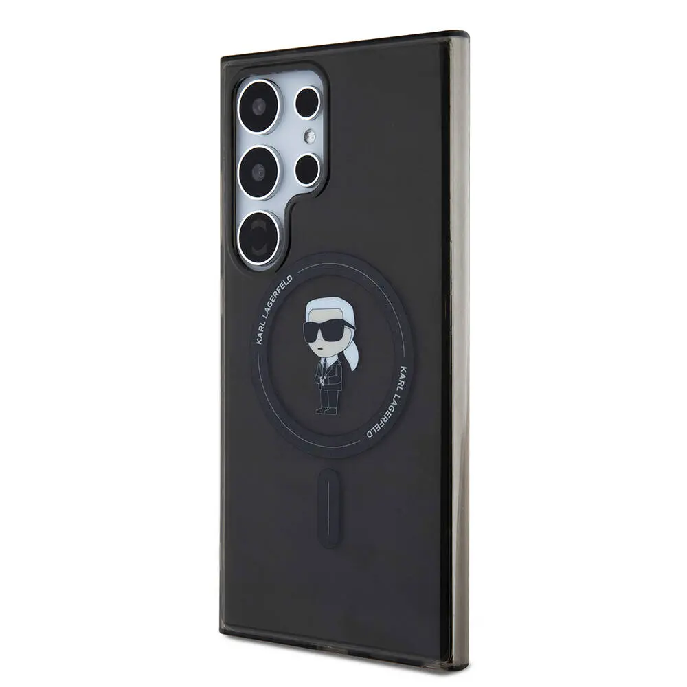 Galaxy S24 Ultra MagSafe Uyumlu Kılıf - Karl Lagerfeld Karl Head IML Baskılı