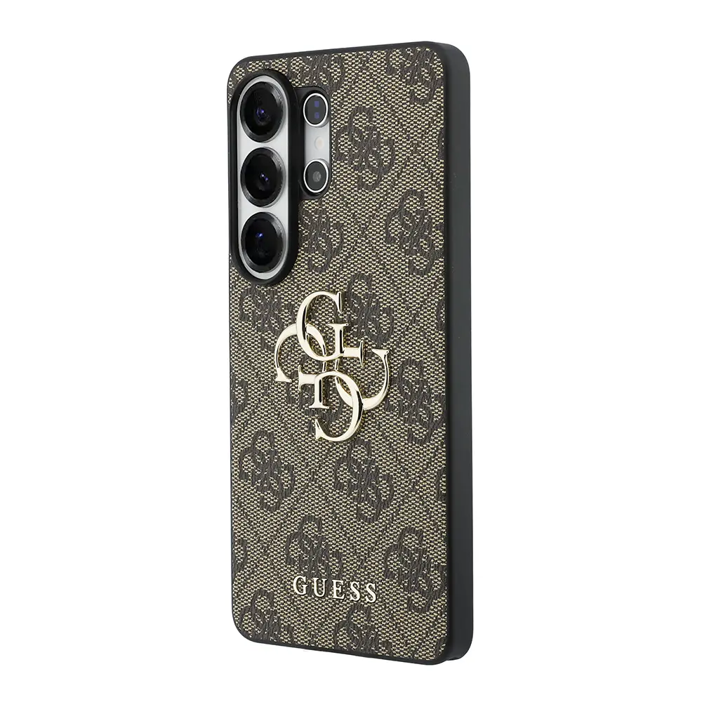 Galaxy S26 Ultra PU Deri Kılıf, Büyük Metal Logo - Guess