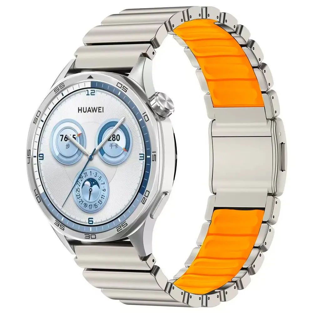 Galaxy Watch 3 45mm 22mm Metal Silikon Kordon - Zore KRD-151