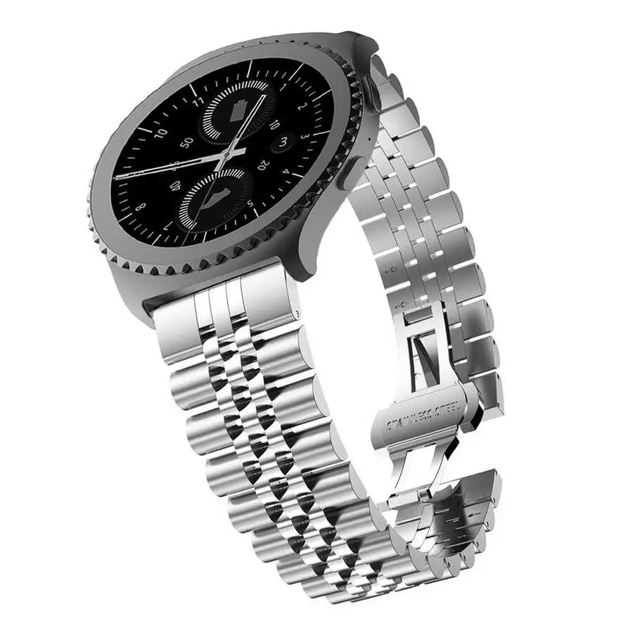 Galaxy Watch Active 2 44mm 20mm Metal Saat Kordonu - Zore KRD-36