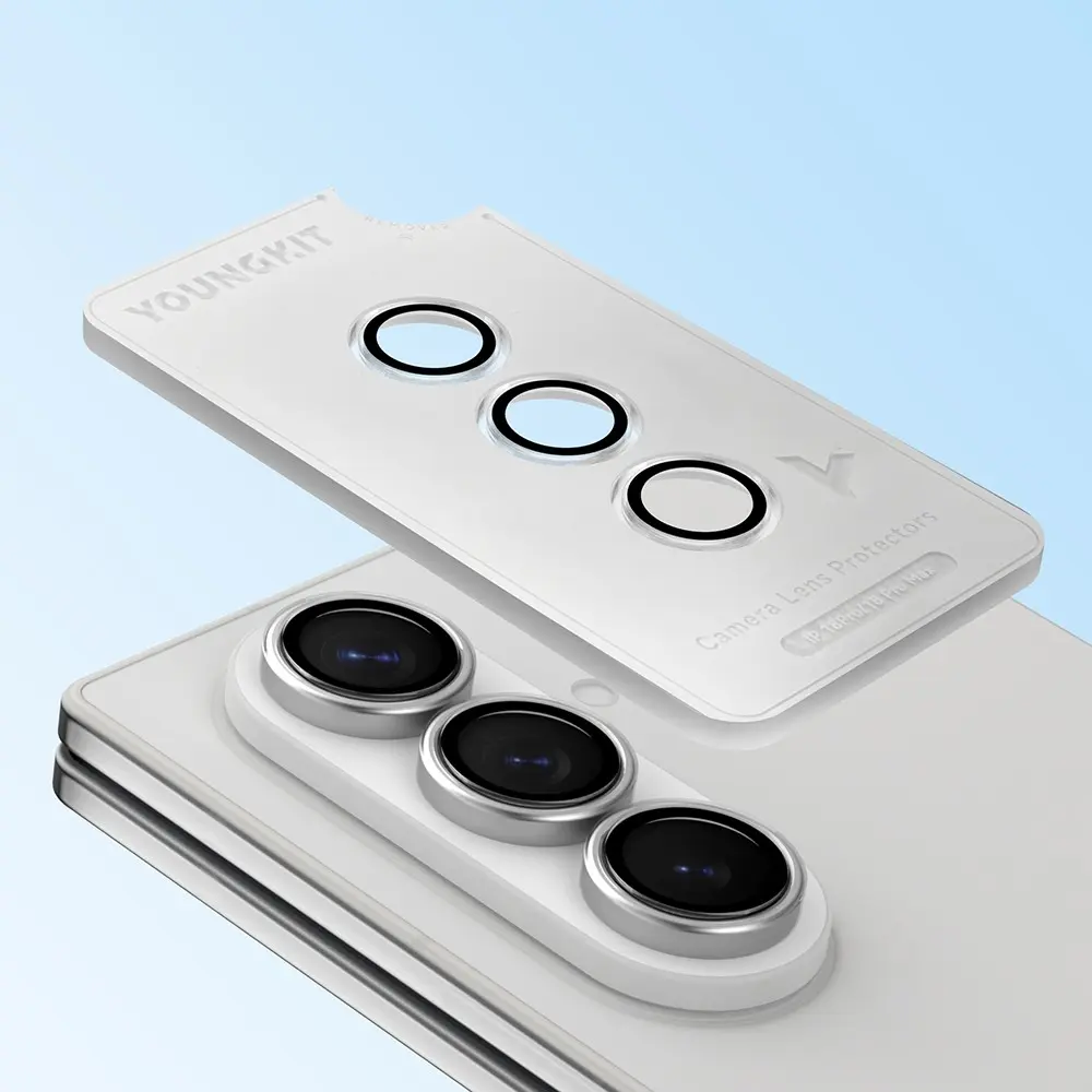Galaxy Z Fold 7 Parlama Önleyici Kamera Lens Koruyucu - Youngkit Alloy Original