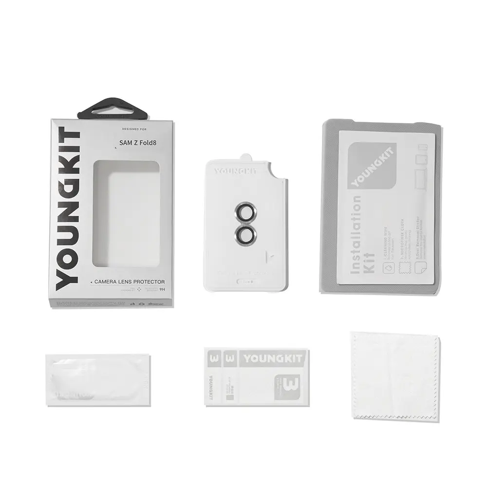 Galaxy Z Fold 8 Parlama Önleyici Kamera Lens Koruyucu - Youngkit Alloy Original