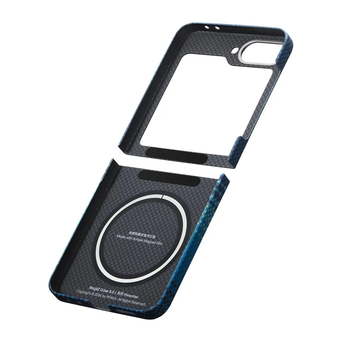 Galaxy Z Flip 6 MagSafe Uyumlu Aramid Fiber Kılıf - Pitaka Sunset-Moonrise