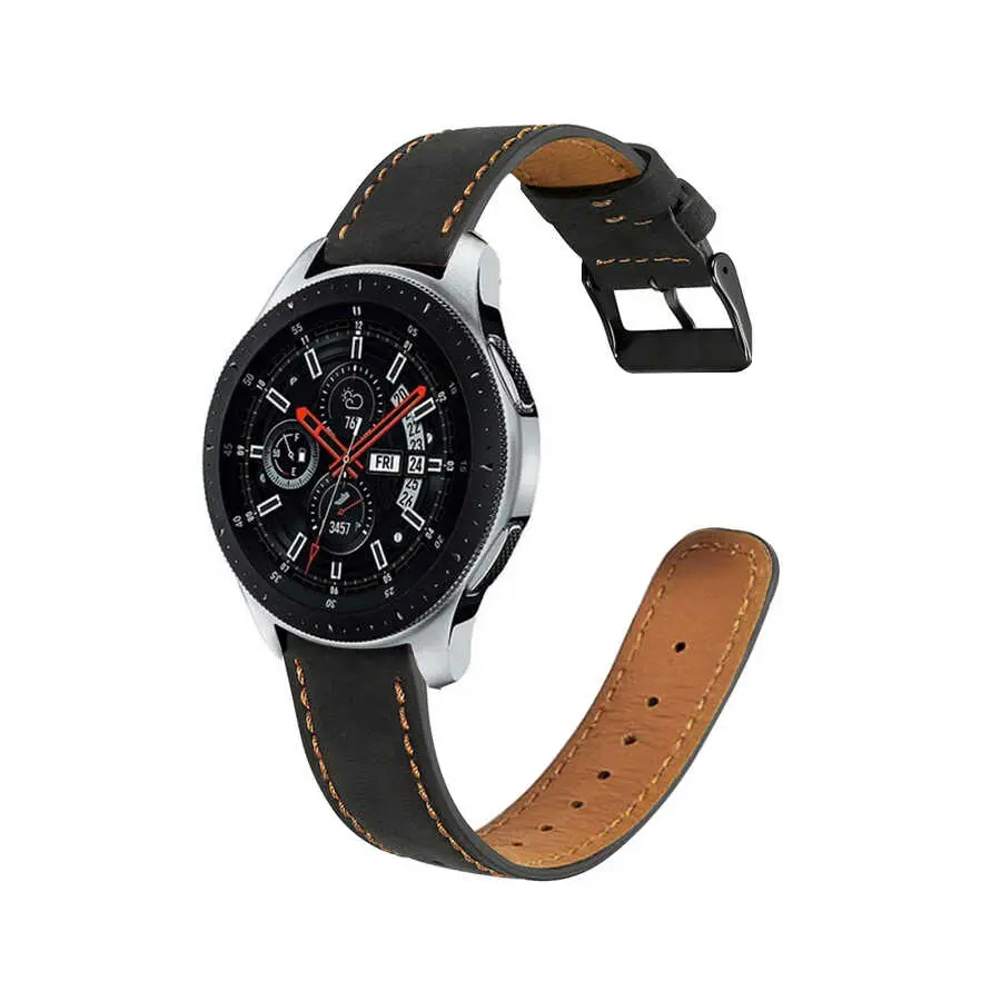Gear S3 22mm Deri Saat Kordonu - Zore KRD-29