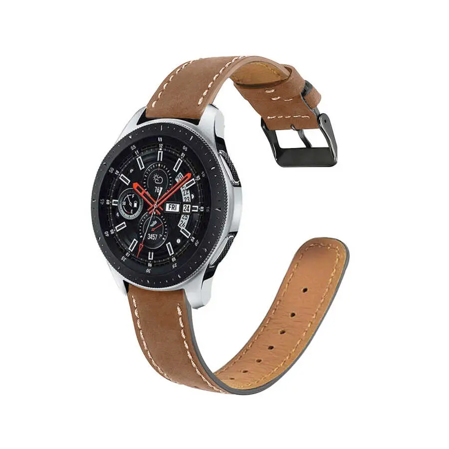 Gear S3 22mm Deri Saat Kordonu - Zore KRD-29