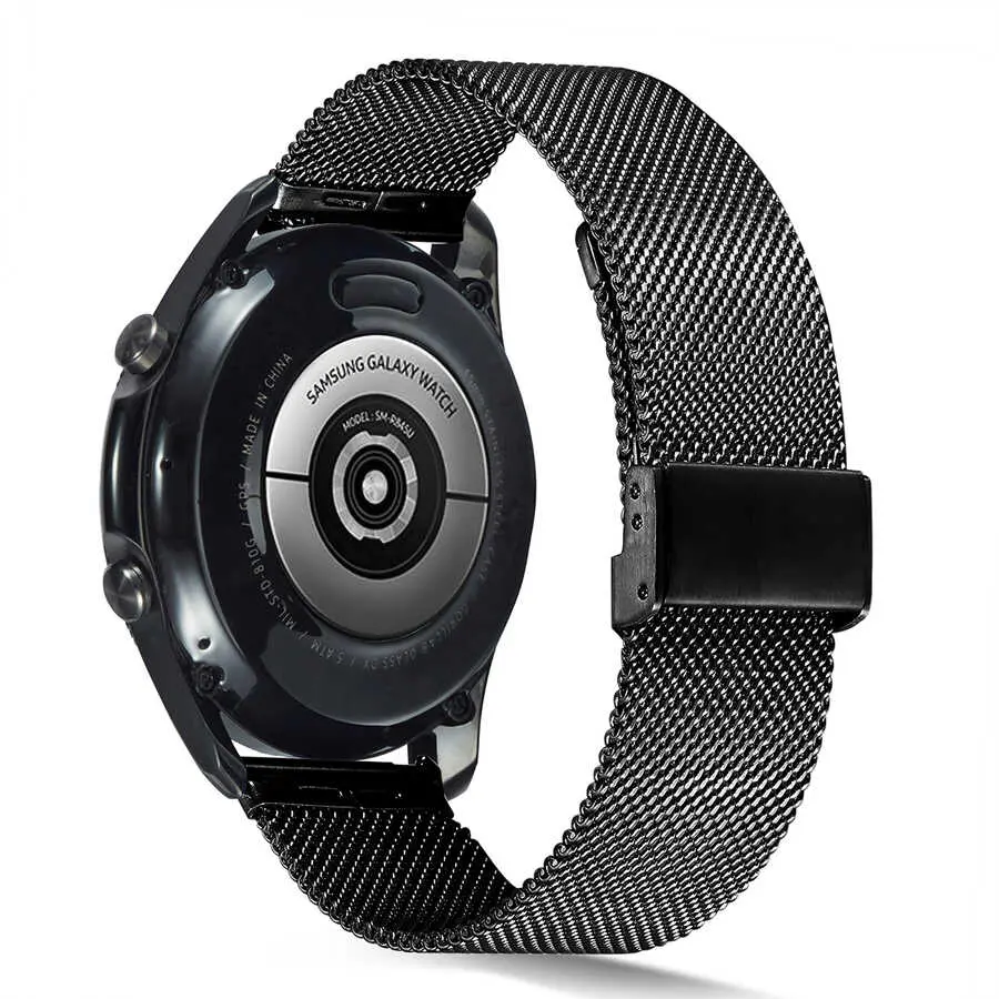 Gear S3 22mm Tel Örgülü Metal Saat Kordonu - Zore KRD-45