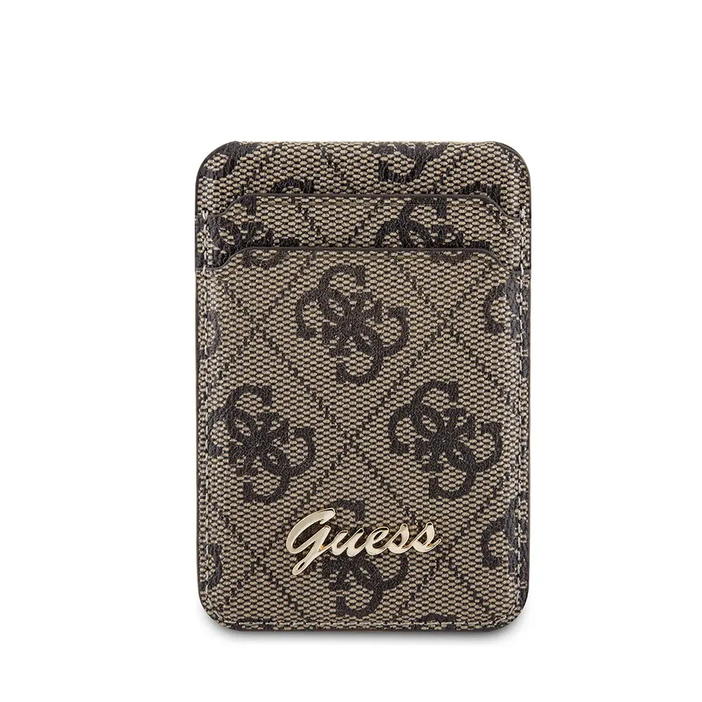 Guess 4G Desenli Metal Script Logolu Manyetik Kartlık