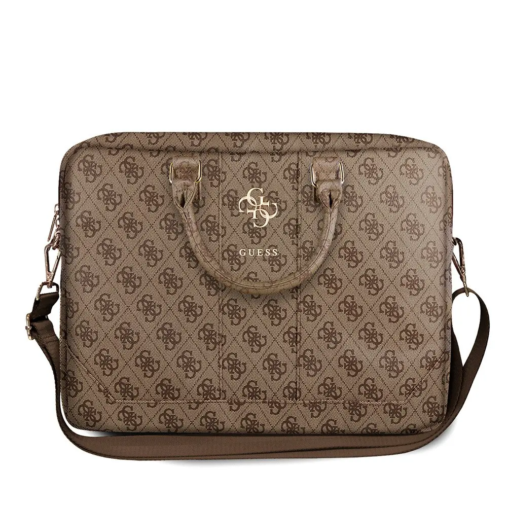 Guess 4G Desenli 15 inç Laptop Çantası, Omuz Askılı